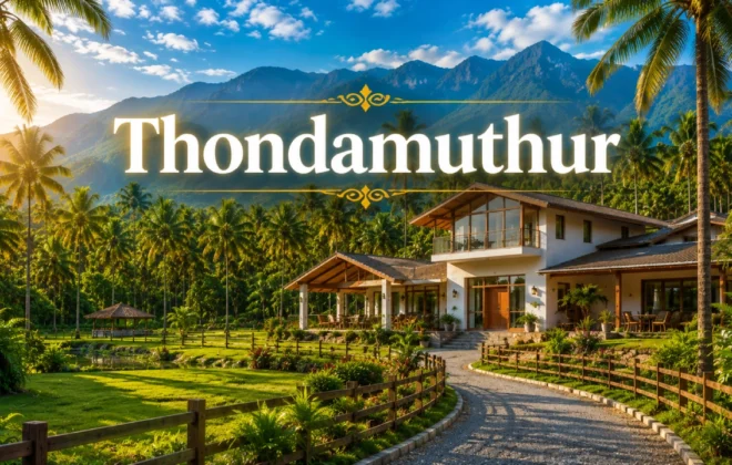 Premium agricultural farmland for sale in Thondamuthur valley
