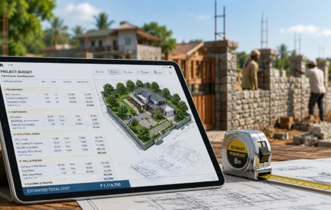 Developing an infrastructure cost roadmap for farmhouse land sourcing