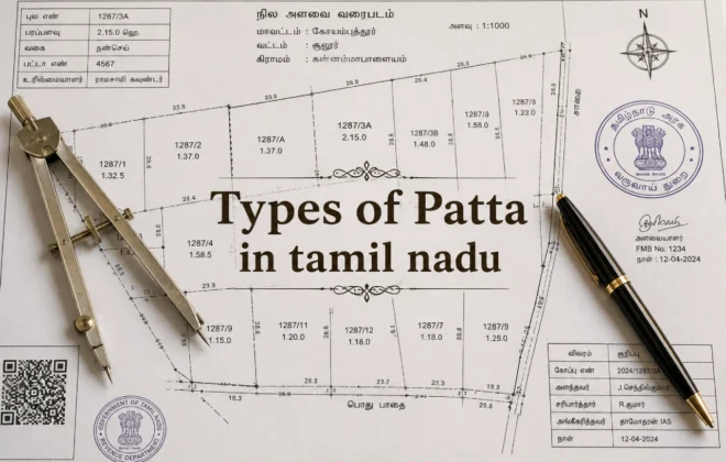 Verifying different types of patta and official revenue land records in Tamil Nadu.